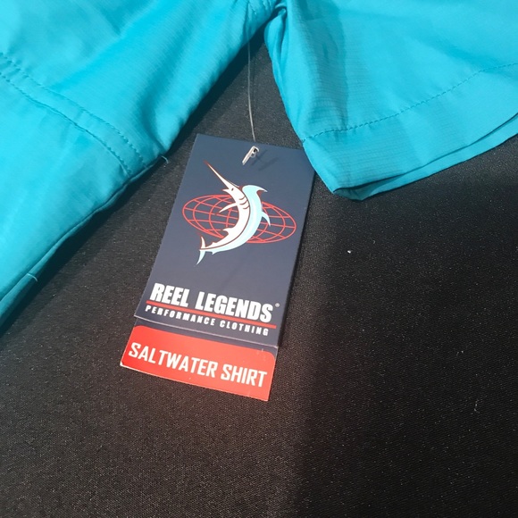 Men’s Reel Legends Salt Water Shirt M - Picture 4 of 8